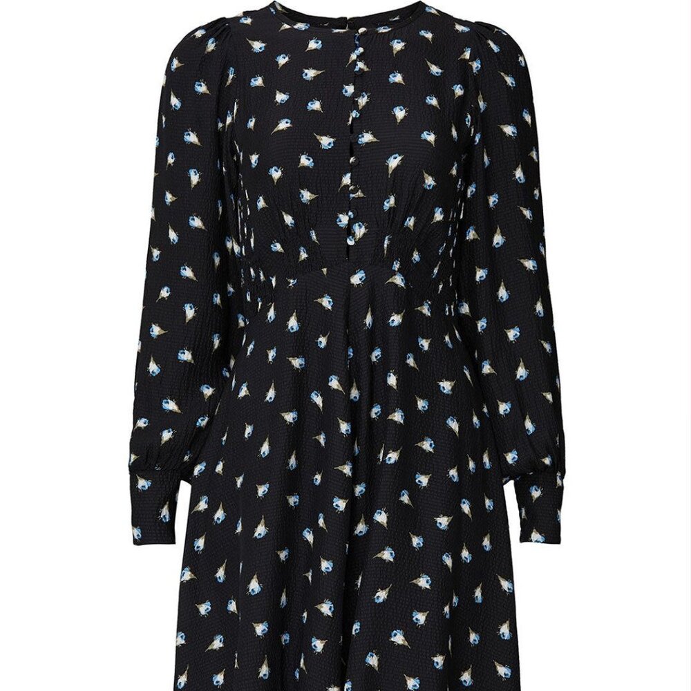 Rebecca Taylor Long Sleeve Brigette Dress, 0 - Picture 4 of 13
